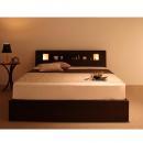 モダンライト・コンセント収納付きベッド【Viola】ヴィオラ【国産ポケットコイルマットレス付き】