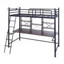 スライドデスク&コンセント付きロフトベッド【Satis】サティス