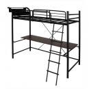 3段可動デスク&コンセント宮棚付きロフトベッド【Studio】ステューディオ