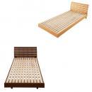 デザインパネルすのこベッド【LEDA】レダ【ポケットコイルマットレス付き】