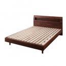 棚・コンセント付きデザインすのこベッド【Haagen】ハーゲン【ポケットコイルマットレス付き】