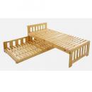 省スペース!収納式すのこペアベッド【Space-joy】