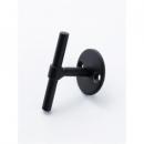 アイアンツーウェイハンドル ブラック アンティーク調 シンプル おしゃれ フック 長さ61