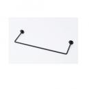 アイアンレールスクエア ブラック アイアン タオルハンガー シック ハンガー 長さ460