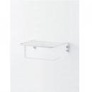 アイアントイレットペーパーホルダー アイアン サニタリー シック 棚 ホワイト 幅140