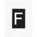 アイアンプレートF③ 3個セット アルファベットオブジェ ブラック おしゃれ カジュアル 高さ60