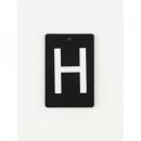 アイアンプレートH③ 3個セット アルファベットオブジェ ブラック おしゃれ カジュアル 高さ60