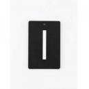 アイアンプレートI③ 3個セット アルファベットオブジェ ブラック おしゃれ カジュアル 高さ60