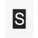 アイアンプレートS③ 3個セット アルファベットオブジェ ブラック おしゃれ カジュアル 高さ60