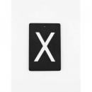 アイアンプレートX③ 3個セット アルファベットオブジェ ブラック おしゃれ カジュアル 高さ60