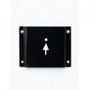 アイアンサイン Women サインプレート ブラック おしゃれ トイレ アンティーク調 幅103