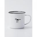 とりマグカップ② 2個セット ホワイト キッチン用品 かわいい ホウロウ おしゃれ 300ml