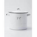 ねこポット キャニスター ホワイト キッチン用品 かわいい ホウロウ 容量5L