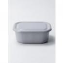 スクエアコンテナM チャコールグレー キッチン用品 ホウロウ 容量2000ml