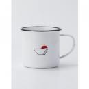 リンゴマグカップ② 2個セット シンプル キッチン用品 ホウロウ おしゃれ 300ml