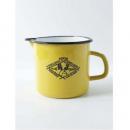 シカピッチャー キッチン用品 ホウロウ おしゃれ イエロー カップ 容量1000ml