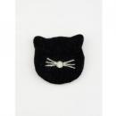 フェルトコースター 黒ネコ キッチン用品 かわいい 温かみ ブラック おしゃれ 幅90