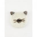 フェルトコースター シャムネコ キッチン用品 かわいい 温かみ ホワイト おしゃれ 幅90