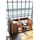 ブックスタンド 木製 ブラウン シンプル 卓上 使い易い ナチュラル おしゃれ 幅460