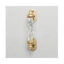 ハンドル(ガラス) クリア DIY アンティーク調 ブラス 真鍮 おしゃれ 引手 長さ14