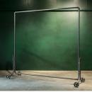 ブルックリンストレート スチール シンプル バー シルバー ハンガースタンド ガス管 幅90