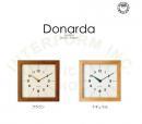 ドナーダ 壁掛け時計 LB 木製 ウォールクロック ナチュラル おしゃれ 高さ27
