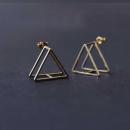 ピアス トライアングル プロップ 三角 ゴールド ブラス シルバー おしゃれ アクセサリー 幅1.9