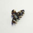 ヘアークリップ グロス クレンメン NV ネイビー セルロイド マーブル ヘアアクセサリー 幅6.5