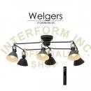 ヴェルガー シーリングライト 電球別売り ブラック スチール 天井照明 おしゃれ 幅82