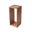 RECYCLE WOOD オープンBOX レクタングル (L)アンティーク調 シェルフ 幅60