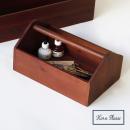 WOOD ツール ハンドルBOX アンティーク調 シンプル ブラウン ケース 幅30