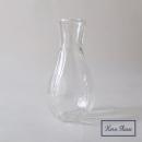 GLASS バルブベース ウィルト フラワーベース クリア 花瓶 おしゃれ 高さ17