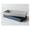 GALVANIZED ワークカラー レクタングルトレー (L) WH ホワイト 長さ63
