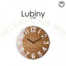 ルビニー 壁掛け時計 ウォールクロック 木製 ガラス アンティーク調 おしゃれ 直径30