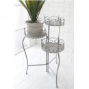 パウダーレース・トリポッドスタンド シャビー プランタースタンド ホワイト スチール 高さ67