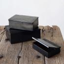 IRON カバードBOX (S) アイアン ブラック 収納ボックス おしゃれ 幅16