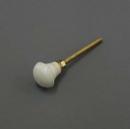 KNOB ワープ トップ ボーン IV アイボリー 2個セット DIY アンティーク調 直径2.5