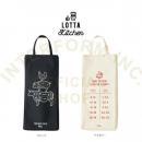 ロッタキッチン BK レジ袋ストッカー おしゃれ 便利グッズ キッチン用品 カジュアル 高さ37