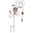 OWL ベルスティック ガーデン用品 おしゃれ ピック サイン 差し込みタイプ 鈴モチーフ