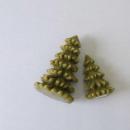 ウィンター キャンドル ファーツリー (L) 3個セット モミの木 グリーン オブジェ 高さ13