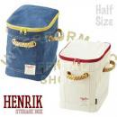 ヘンリック IV ハーフサイズ 収納ボックス カジュアル アイボリー ファスナー付き 幅18