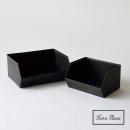 IRON スタッキング トレーBOX (S) アイアン ブラック ラック アンティーク調 幅25