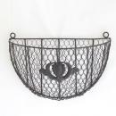 WallハーフバスケットWing M 壁掛け アンティーク調 おしゃれ ディスプレイ 棚