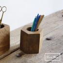 ペンスタンド 木製 ペン立て アンティーク調 通販