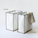 IRON ランドリーバスケット ファイン (S) アイアン ホワイト コットン おしゃれ 奥行20