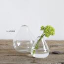 GLASS タイニー フラワーベース ペアー (L) 6個セット ガラス 花瓶 クリア 高さ8.5
