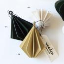 WOODEN ジョイントオーナメントドロップ GN グリーン 3個セット 木製 おしゃれ 直径8.5