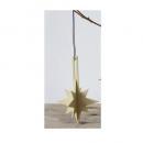 WOODENジョイントオーナメントスパークル BE ベージュ 3個セット 木製 おしゃれ 長さ13