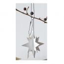 WOODENジョイントオーナメントスパークル WH ホワイト 3個セット 木製 おしゃれ 長さ13