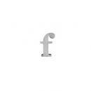 ブリキアルファベット小文字f(2個セット)インテリア イニシャル ディスプレイ エンブレム